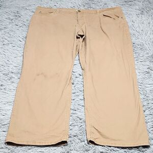 Smiths Workwear Work Pants Mens Size 44x30 Stretch Light Brown Cotton Spandex